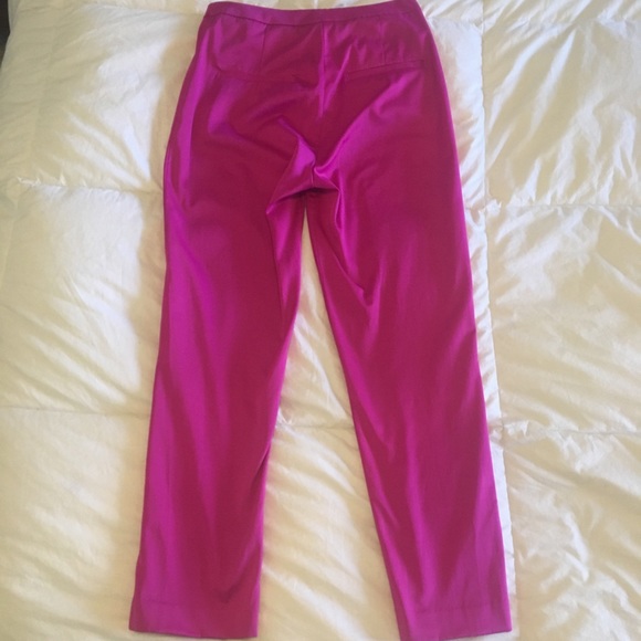 H&M Fuchsia High-waisted Polyester Pants 6 - Picture 2 of 7